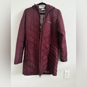 Columbia Women's Deep Red Puffer Coat